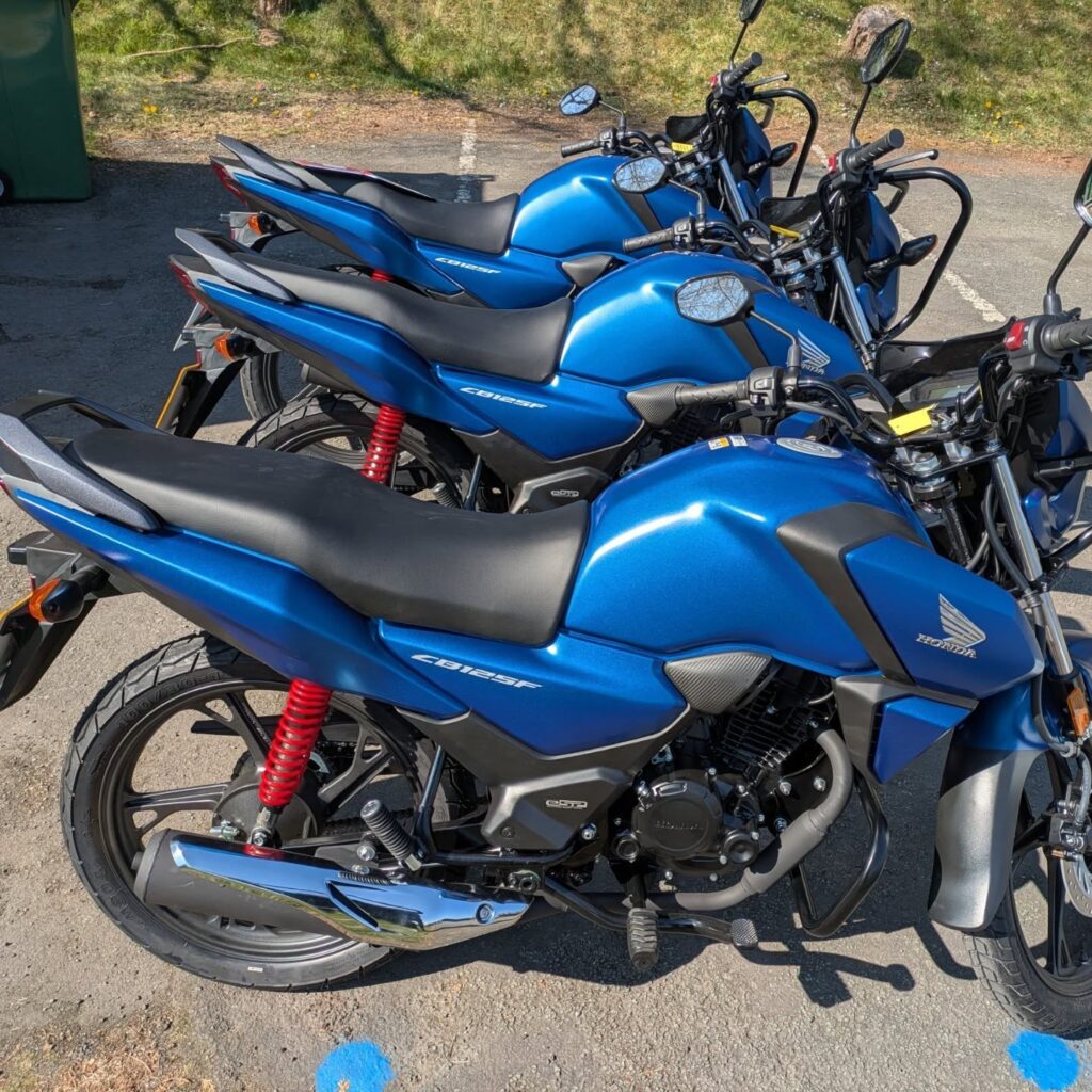 489734256_17896392252191814_577695158516546421_n CBT training for Telford Honda CB125Fs have arrived at BikeWise Shrewsbury
